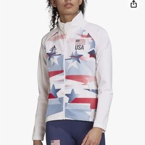 adidas Women's USA Volleyball Warm-up Jacket Size Medium